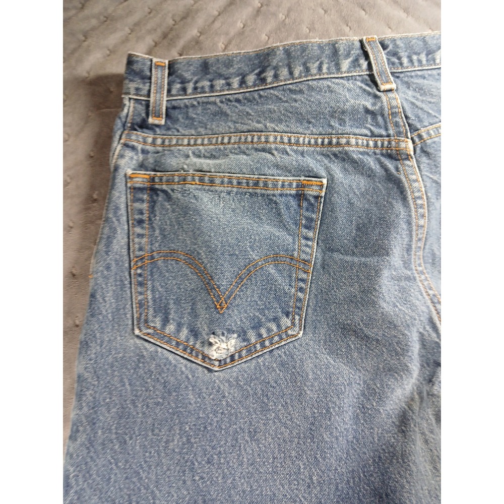 🔥 VINTAGE Levi's 517 Bootcut Jeans Men's 36x32l Medium Wash 100% Cotton Cowboy! - Picture 9 of 13